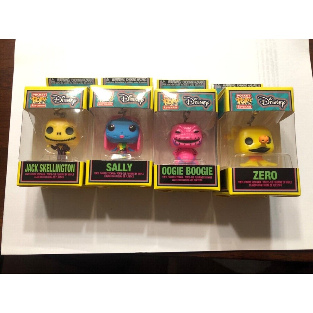 Nightmare Before Christmas JACK, OOGIE, SALLY, ZERO - Disney Funko Pop Keychain